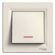 Кнопка 1кл. с подсветкой крем Asfora Schneider electric, EPH1600123
