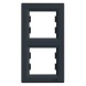 Рамка 2-я вертикальная антрацит Asfora Schneider electric, EPH5810271