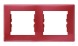 Рамка 2-постовая красный Sedna Schneider Electric, SDN5800341, Красный
