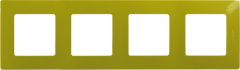 Рамка 4-постова Зелений папоротник Legrand Etika (672544), Зеленый папоротник