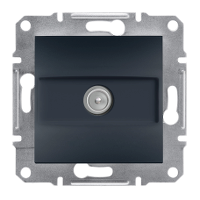 TV розетка проходная 8dB Asfora антрацит, EPH3200371