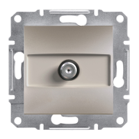 Розетка SAT проходная, бронза Asfora