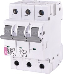 Автоматичний вимикач ETIMAT 6 3p C 16А (6kA), ETI (2145516)