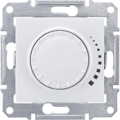 Диммер проходной индуктивный поворотно-нажимной белый Sedna Schneider Electric, SDN2200521, Белый