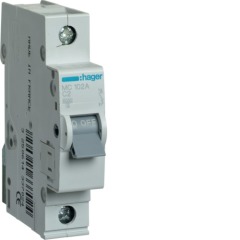 Автоматичний вимикач MC102A 1p 2А, hager (MC102A)