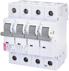 Автоматичний вимикач ETIMAT 6 3p+N B 25А (6kA) (2116518)