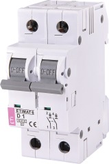 Автоматический выключатель ETIMAT 6 2p D 1A (6kA), ETI (2163504)