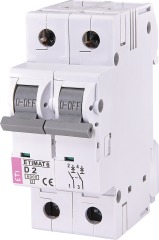 Автоматический выключатель ETIMAT 6 2p D 2A (6kA), ETI (2163508)