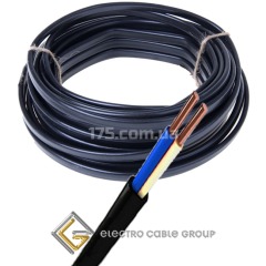 кабель ВВГ-П 2х1.5 ЗЗЦМ відріз кратно 1м