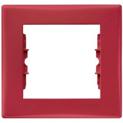 Рамка 1-постовая красный Sedna Schneider Electric, SDN5800141, Красный