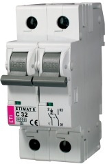 Автоматичний вимикач ETIMAT 6 1p+N C 32А (6kA) (2142519)