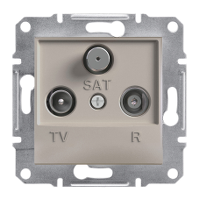 Розетка TV-R-SAT конечная, бронза Asfora