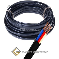 кабель ВВГнгд-П 3х4 ЗЗЦМ відріз кратно 1м