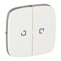 Клавіша вимикача 2-кл. з підсвіткою біла Legrand Valena Allure (755225)