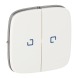 Клавиша выключателя 2-кл. с подсветкой белая Legrand Valena Allure (755225)
