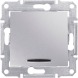 Выключатель перекрестный с подсветкой алюминий Sedna Schneider Electric, SDN0501160