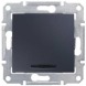 Переключатель 1-кл с подсветкой 10А (2300Вт) графит Sedna Schneider Electric, SDN1500170