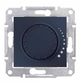 Диммер проходной емкостный поворотно-нажимной графит Sedna Schneider Electric, SDN2200770