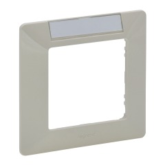 Рамка 1-я с держателем для маркировки слоновая кость Legrand Valena Life (754051)