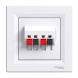 Аудиорозетка белая Asfora Schneider electric, EPH5700121