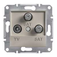 TV-SAT-SAT РОЗЕТКА КІН А ASFORA БРОНЗА, EPH3600169