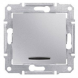 Выключатель 1-кл с подсветкой алюминий Sedna Schneider Electric, SDN1400160