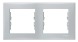 Рамка 2-постовая серый Sedna Schneider Electric, SDN5800333