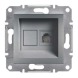 Розетка телефонна RJ11 сталь Asfora Schneider electric, EPH4100162
