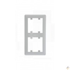 Рамка 2Х вертикальная Lumina-Soul, белая