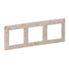 Рамка 3-я ампир слоновая кость Legrand Valena Life (754113)