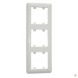 Рамка 3Х вертикальная Lumina-Soul, белая
