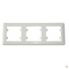 Рамка 3Х горизонтальная Lumina-Soul, белая