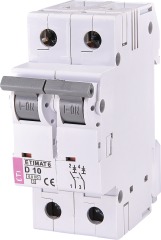 Автоматический выключатель ETIMAT 6 2p D 10A (6kA), ETI (2163514)