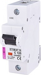 Автоматичний вимикач ETIMAT 10 1p C 125А (15 kA), ETI (2131733)