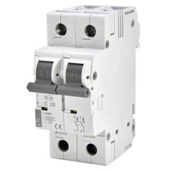 Автоматический выключатель ETI ST-68 2p 20А 4,5кА C (2186317)