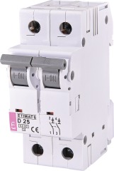 Автоматический выключатель ETIMAT 6 2p D 25A (6kA), ETI (2163518)