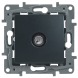 Розетка TV прохідна 15дБ Антрацит Legrand Etika (672663)
