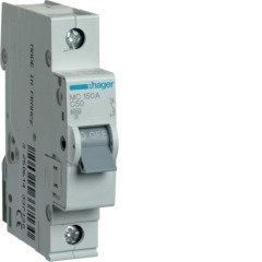 Автоматичний вимикач MC150A 1p 50А, hager (MC150A)