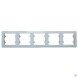 Рамка 5Х горизонтальная Lumina-Soul, белая