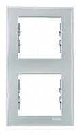 Рамка 2-постовая вертикальная серый Sedna Schneider Electric, SDN5801133, серый