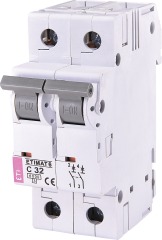Автоматический выключатель ETIMAT 6 2p С 32А (6kA), ETI (2143519)