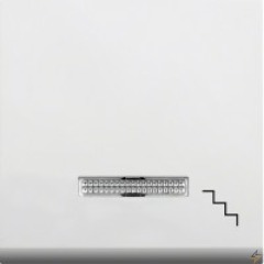 Клавиша с линзой и символом "Лестница" Lumina, белая