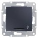 Кнопка "свет" с подсветкой графит Sedna Schneider Electric, SDN1800170