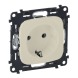 Розетка со шторками 2К+З 16А 250В автоматические клемы слоновая кость Legrand Valena Allure (753820)