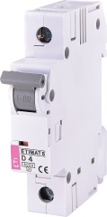 Автоматический выключатель ETIMAT 6 1p D 4A (6kA), ETI (2161510)