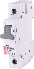 Автоматичний вимикач ETIMAT 6 1p D 50A (6kA), ETI (2161521)
