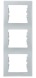 Рамка 3-постовая вертикальная серый Sedna Schneider Electric, SDN5801333