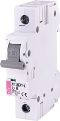 Автоматический выключатель ETIMAT 6 1p D 6A (6kA), ETI (2161512)