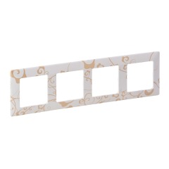 Рамка 4-я ампир белый Legrand Valena Life (754104)